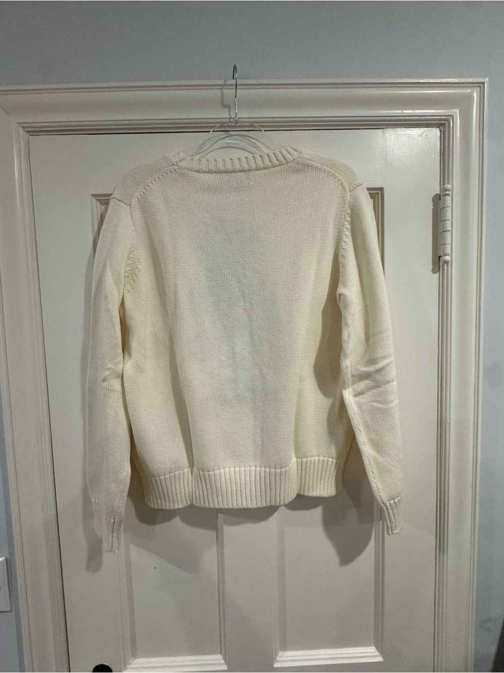 Polo by Ralph Lauren Cream Bear-Intarsia Crewneck Sweater - Picture 9 of 9